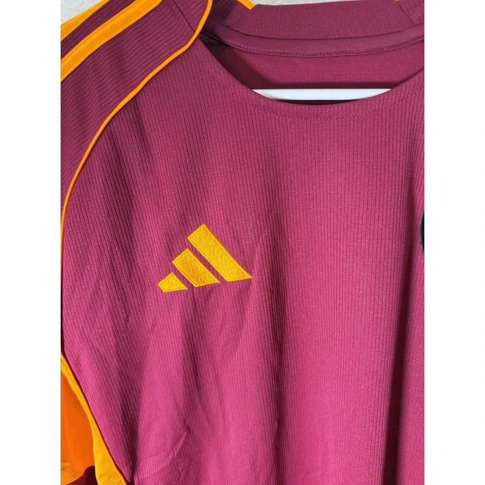 Adidas AS Roma 2023-24‎ Home Jersey Mens XL Slim Fit Maroon Soccer Shirt
